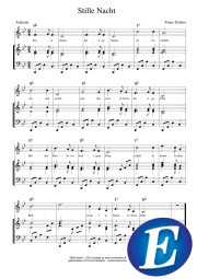 Stille Nacht Noten C-Dur Encore Datei