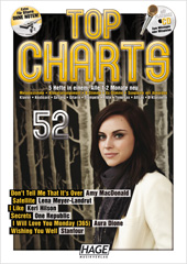 Top Charts 52 Noten mit Playback Karaoke CD