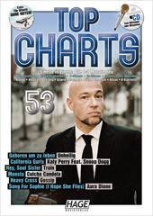 Top Charts 53 Noten mit Playback Karaoke CD