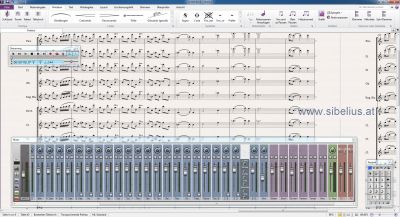 Sibelius - Profi Notensatz Notationssoftware Gesamtansicht