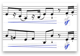 Das Magnetische Layout kümmert sich um fast jedes Detail des Partiturlayouts ? so mühelos, dass Sie es kaum bemerken werden