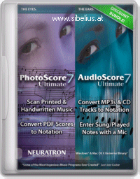 PhotoScore Ultimate ist der schnellste Weg, Noten für Transpositionen, Arrangements und Editionen einzuscannen. PhotoScore Ultimate erfasst nahezu jedes Detail aus einer gescannten Seite oder PDF-Datei und erkennt zusätzlich zu Standardsystemen mit 5 Linien auch Gitarrentabulaturen mit 4 oder 6 Linien und Schlagzeugnotationen mit 1, 2 oder 3 Linien. Die wesentliche Neuheit ist jedoch, dass es das erste und einzige Programm ist, dass dazu entwickelt wurde, handgeschriebene Noten zu erkennen.