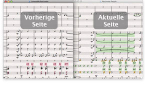 Mit der Versionen-Funktion können Sie die Änderungen an Ihrer Partitur nachverfolgen, ältere Fassungen davon anschauen und die seitdem erfolgten Änderungen sehen
